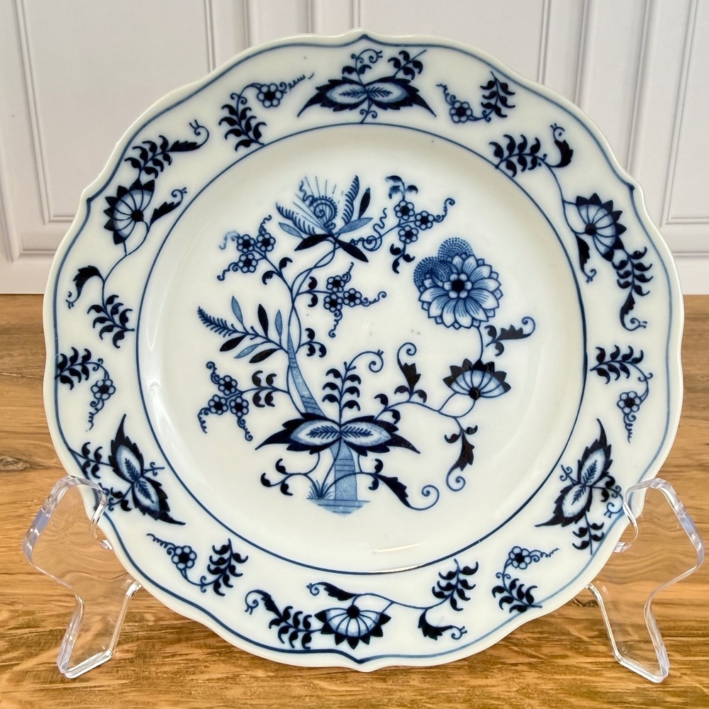 Blue Danube Cobalt Onion Pattern Bread Butter Plate‎ 6.5" Banner Pre-1976 EUC